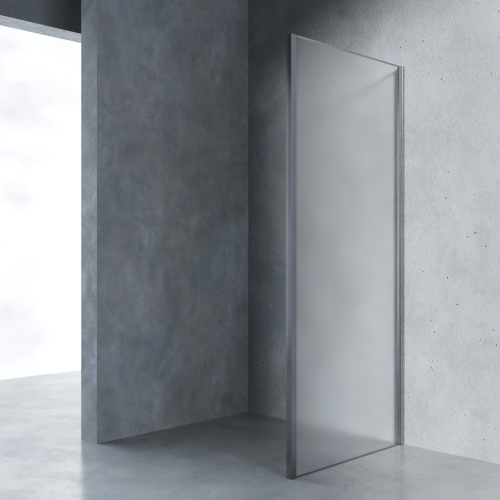 Боковая стенка AVS Вектор 90 см профиль оружейная сталь, стекло матовое Боковая стенка AVS Вектор 90 см профиль оружейная сталь, стекло матовое