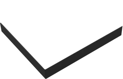 Экран для поддона Radaway Paros D 100x100 чёрный Экран для поддона Radaway Paros D 100x100 чёрный