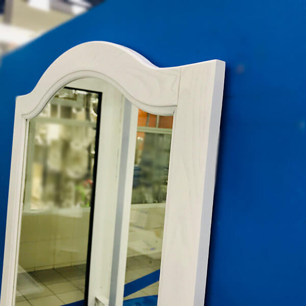 Зеркало ASB Wood Line Модерн 85 белое, патина серебро Зеркало ASB Wood Line Модерн 85 белое, патина серебро