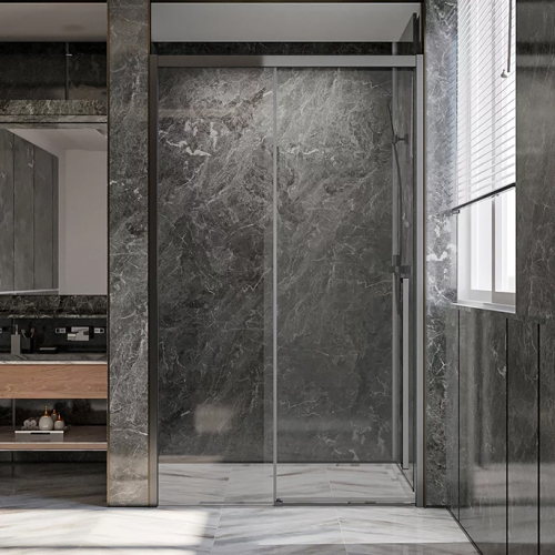 Душевая дверь в нишу Veconi Premium Trento PTD30-GR 120 профиль графит брашированный, стекло прозрачное Душевая дверь в нишу Veconi Premium Trento PTD30-GR 120 профиль графит брашированный, стекло прозрачное