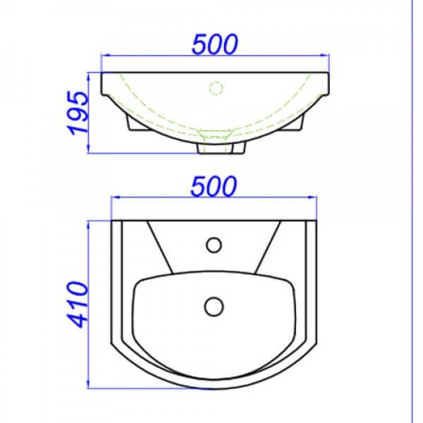 Тумба с раковиной 50 подвесная Аллегро Aqwella Agr.01.05/1 Тумба с раковиной 50 подвесная Аллегро Aqwella Agr.01.05/1