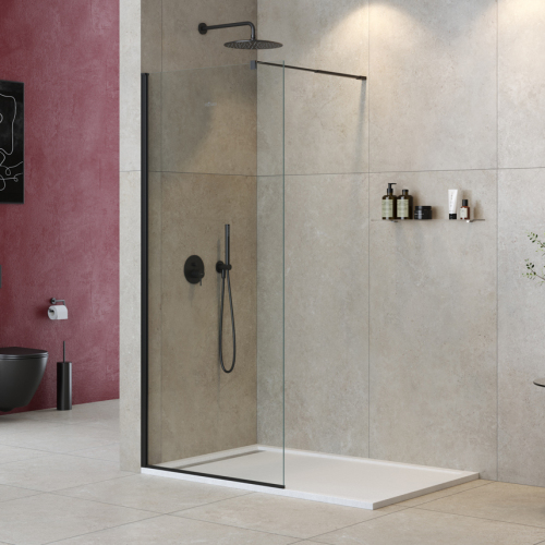 Душевая перегородка Cezares Liberta LIBERTA-L-1-95-C-NERO 95 профиль черный, прозрачное стекло Душевая перегородка Cezares Liberta LIBERTA-L-1-95-C-NERO 95 профиль черный, прозрачное стекло