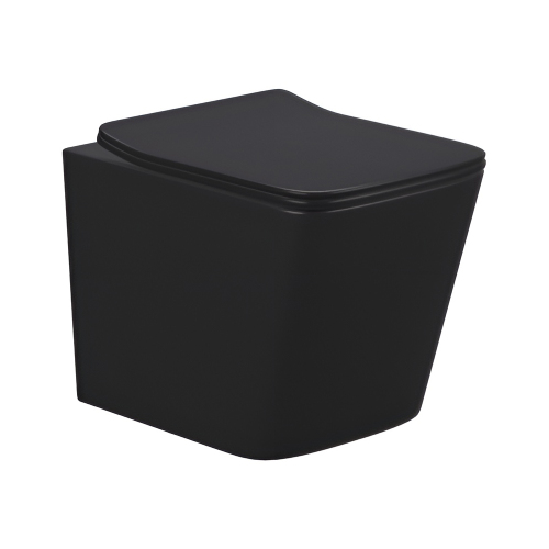 Унитаз подвесной AVS Модерн безободковый, черный матовый