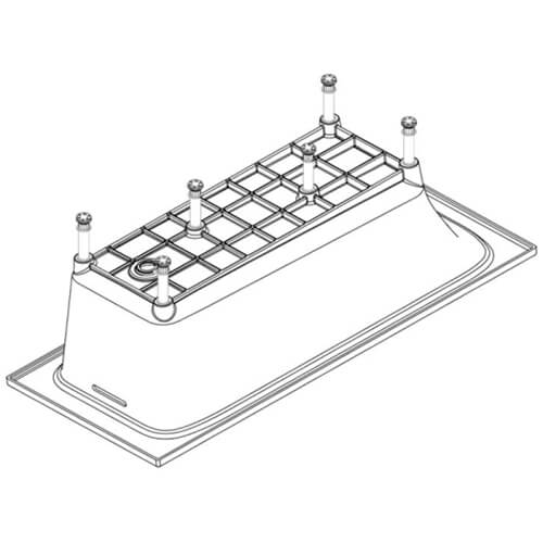 Ванна из искусственного камня Jacob Delafon Elite Flight 170x75 белая с ножками и экраном Ванна из искусственного камня Jacob Delafon Elite Flight 170x75 белая с ножками и экраном