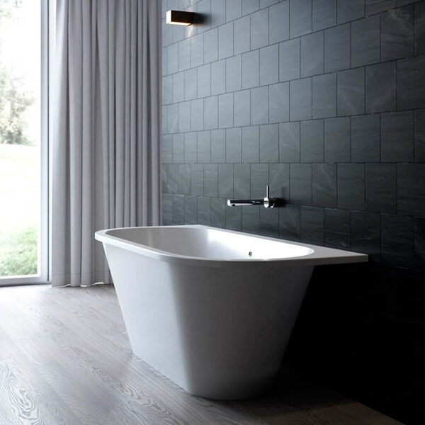 Ванна из искусственного камня HOLBI Galatea 170x80 белая матовая