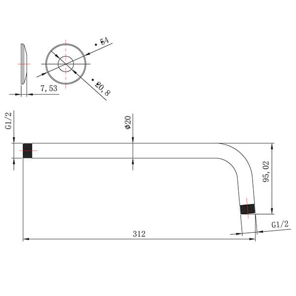 Кронштейн 312мм Lemark LM8029C Кронштейн 312мм Lemark LM8029C