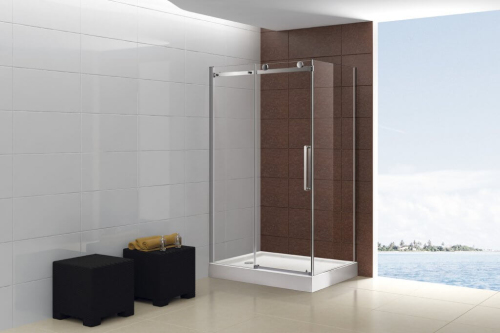 Душ угол 1200*1000*1950 профиль хром прозр стекло CEZARES