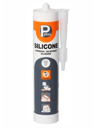 Герметик санитарный Pplus Silicone силиконовый прозрачный 280мл 20шт (Польша) TERPA Герметик санитарный Pplus Silicone силиконовый прозрачный 280мл 20шт (Польша) TERPA