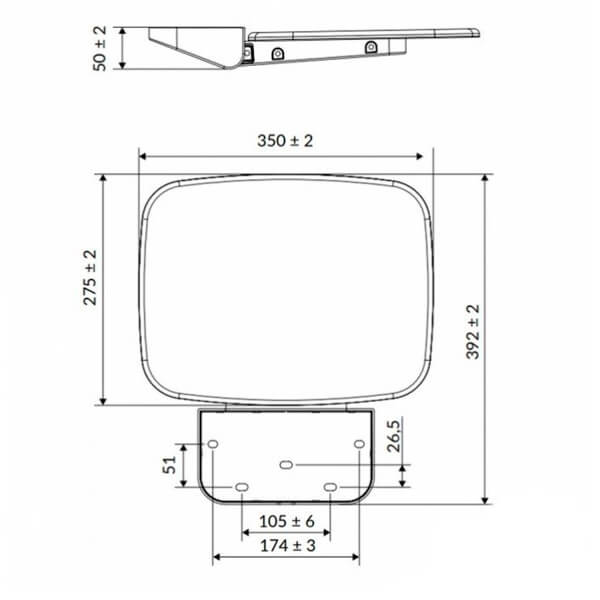 Сиденье для душа Excellent DOAC.1501BL Сиденье для душа Excellent DOAC.1501BL