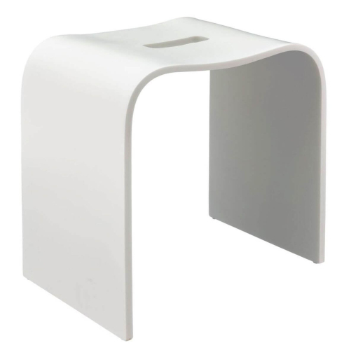 Стул для душа белый с вырезом Geralis T-W-V Стул для душа белый с вырезом Geralis T-W-V