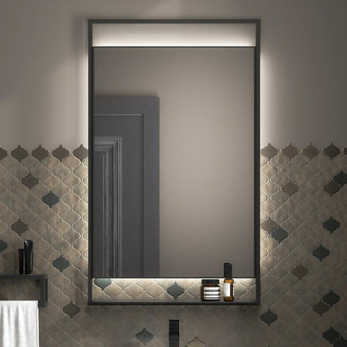 Зеркало с подсветкой Kerama Marazzi Plaza Next 60х100, черное матовое Зеркало с подсветкой Kerama Marazzi Plaza Next 60х100, черное матовое