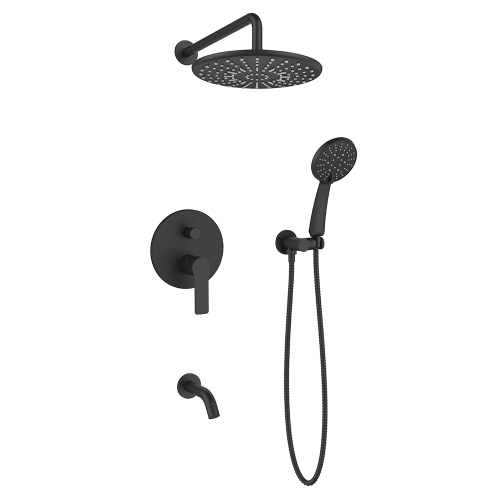 Душевая система скрытого монтажа 7в1 Singapore Black ESKO Душевая система скрытого монтажа 7в1 Singapore Black ESKO