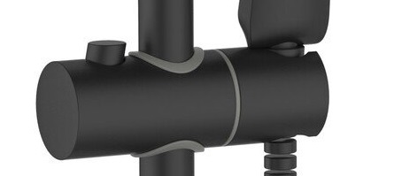 Держатель лейки на штангу ESKO SCS855 Black черный матовый Держатель лейки на штангу ESKO SCS855 Black черный матовый