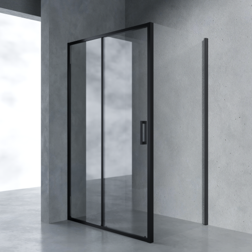 Душевой уголок AVS Вектор 120x90 профиль черный матовый, стекло прозрачное