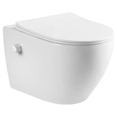 Унитаз подвесной AVS Плутон белый, с функцией биде Унитаз подвесной AVS Плутон белый, с функцией биде