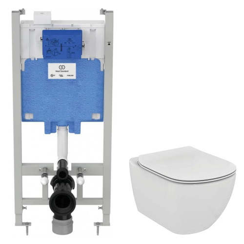 Комплект Ideal Standard 2в1: Инсталляция R046367 + Унитаз подвесной IdealMood T466501 с микролифтом Комплект Ideal Standard 2в1: Инсталляция R046367 + Унитаз подвесной IdealMood T466501 с микролифтом