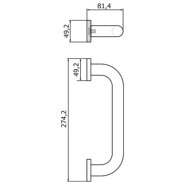 Поручень для ванны 25 см Gifortes VeragioVR.GFT-9028.CR Поручень для ванны 25 см Gifortes VeragioVR.GFT-9028.CR