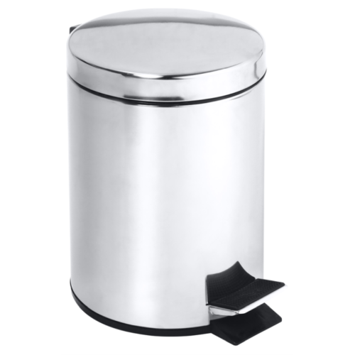 Ведро для мусора хромовое 3 л BEM...