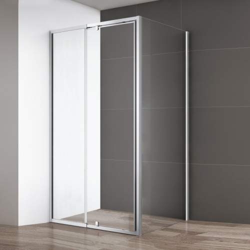 Душевой уголок Cezares Variante 120-130x100 профиль хром, прозрачное стекло