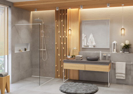 Полка для полотенец с держателем Hansgrohe хром 41751000 Полка для полотенец с держателем Hansgrohe хром 41751000