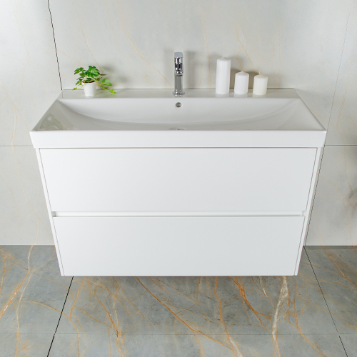 Тумба с раковиной AVS Вернисаж 100 белая Тумба с раковиной AVS Вернисаж 100 белая