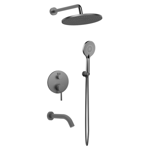 Душевой комплект AVS Slimmer 4в1 оружейная сталь Душевой комплект AVS Slimmer 4в1 оружейная сталь