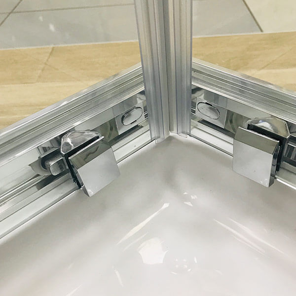 Душевой уголок AVS Куб 100x90 профиль хром, стекло прозрачное