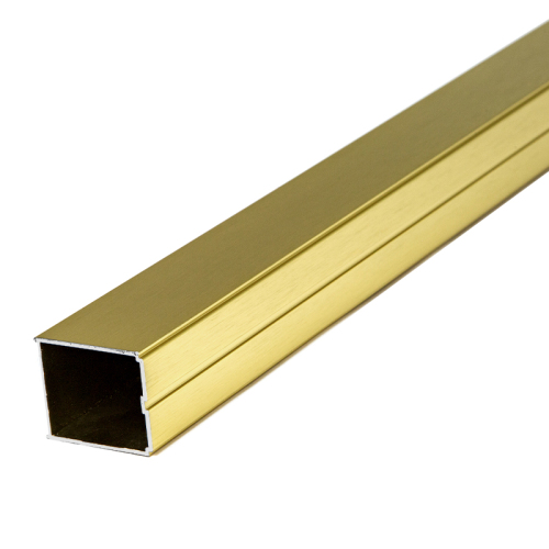 Профиль добавочный AVS Трапеция/Фаворит 2 см, брашированное золото Профиль добавочный AVS Трапеция/Фаворит 2 см, брашированное золото