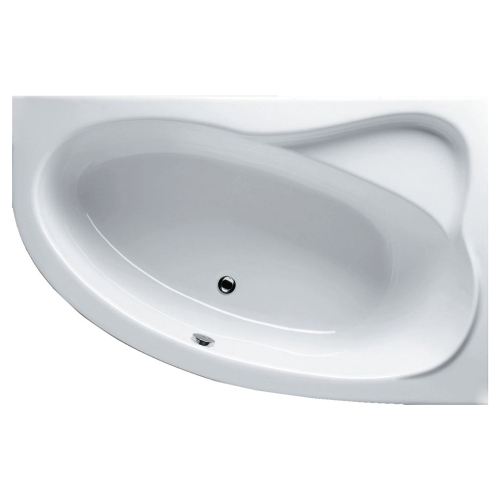 Акриловая ванна Riho Lyra 170х110 L белая, с ножками и экраном