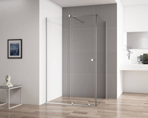 Душевой уголок Cezares Stream STREAM-AH-1-120/100-C-Cr 120х100 профиль хром, прозрачное стекло