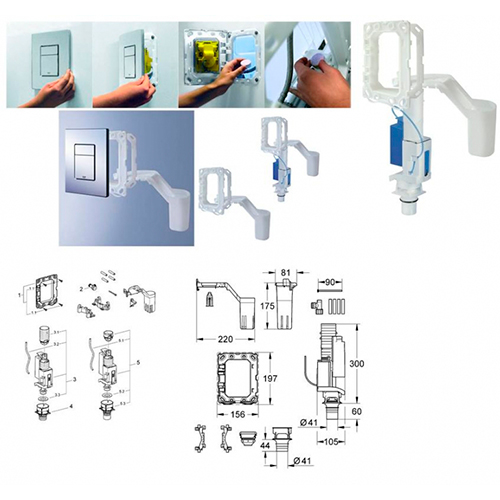 Контейнер в крепежной раме Fresh Grohe 38796000 Контейнер в крепежной раме Fresh Grohe 38796000