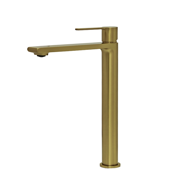 Смеситель для раковины AVS Elegant высокий, брашированное золото Смеситель для раковины AVS Elegant высокий, брашированное золото