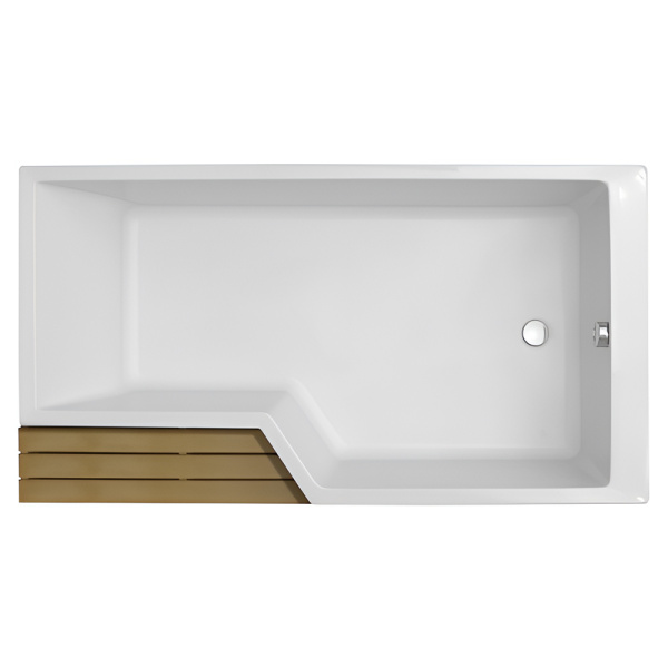 Акриловая ванна Jacob Delafon Bain Douche Neo 160х90 R белая без каркаса Акриловая ванна Jacob Delafon Bain Douche Neo 160х90 R белая без каркаса