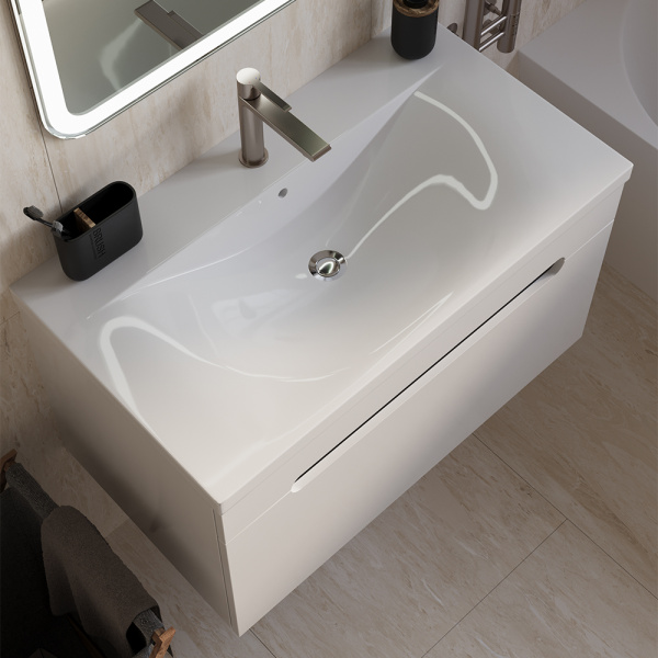 Тумба с раковиной AVS Эстель 80 белая Тумба с раковиной AVS Эстель 80 белая