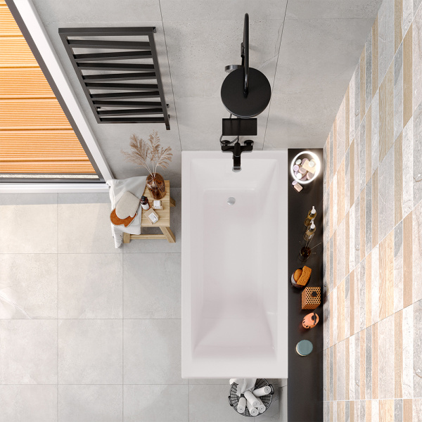 Ванна из искусственного камня Aqua de Marco Malta 170x80 белая с каменными ножками Ванна из искусственного камня Aqua de Marco Malta 170x80 белая с каменными ножками