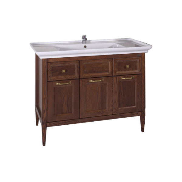 Тумба с раковиной ASB Wood Line Гранда 105 антикварный орех Тумба с раковиной ASB Wood Line Гранда 105 антикварный орех