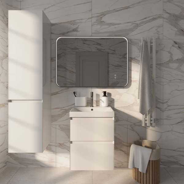 Тумба с раковиной AVS Гармония 50 SL белая Тумба с раковиной AVS Гармония 50 SL белая