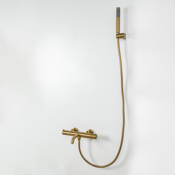 Смеситель для ванны с душем AVS Slimmer брашированное золото Смеситель для ванны с душем AVS Slimmer брашированное золото