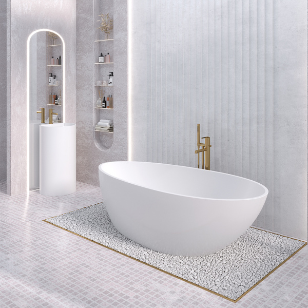 Ванна из искусственного камня Aqua de Marco Calipso 170x80 белая