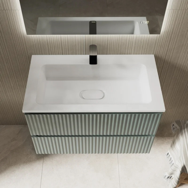 Тумба с раковиной RAVAL Coste 80 зеленая Тумба с раковиной RAVAL Coste 80 зеленая