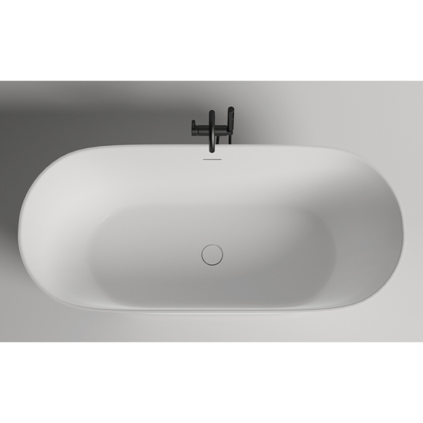 Ванна из искусственного камня Salini Mona S-Sense 180x80 белая с донным клапаном Ванна из искусственного камня Salini Mona S-Sense 180x80 белая с донным клапаном