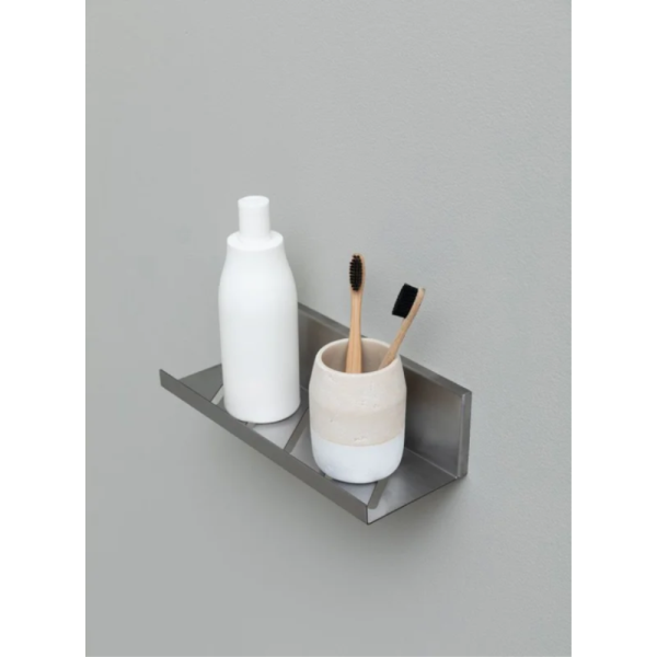 Полка Aquanet Магнум Н 334113 брашированная сталь Полка Aquanet Магнум Н 334113 брашированная сталь