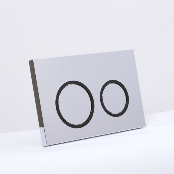 Клавиша смыва AVS хром / черная, для узкой и низкой инсталляции Клавиша смыва AVS хром / черная, для узкой и низкой инсталляции