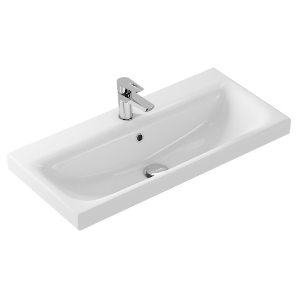 Тумба с раковиной Aqwella Smart SRT0108BS 80 белая Тумба с раковиной Aqwella Smart SRT0108BS 80 белая