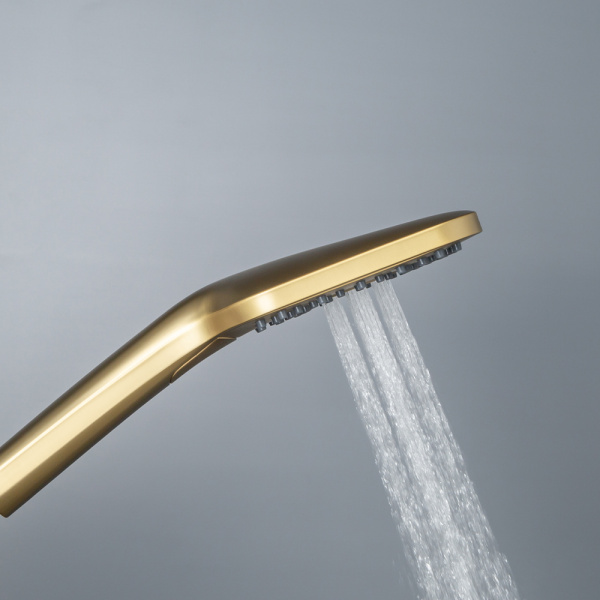 Душевая лейка AVS Cube брашированное золото Душевая лейка AVS Cube брашированное золото
