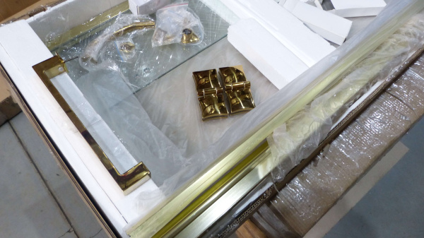 Душевая дверь в нишу Cezares Magic MAGIC-B-12-90-C-G-R 90 профиль золото, прозрачное стекло Душевая дверь в нишу Cezares Magic MAGIC-B-12-90-C-G-R 90 профиль золото, прозрачное стекло