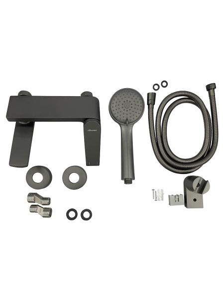 Смеситель для ванны с душем Accoona H125 A63125AT графит Смеситель для ванны с душем Accoona H125 A63125AT графит