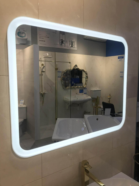 Зеркало с подсветкой AVS Байкал 100х80 см Зеркало с подсветкой AVS Байкал 100х80 см