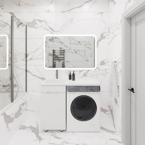 Раковина AVS Прима 110x48 L, белая Раковина AVS Прима 110x48 L, белая