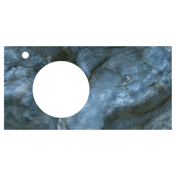 Тумба с раковиной Kerama Marazzi Cono 97, белая-синяя матовая Тумба с раковиной Kerama Marazzi Cono 97, белая-синяя матовая